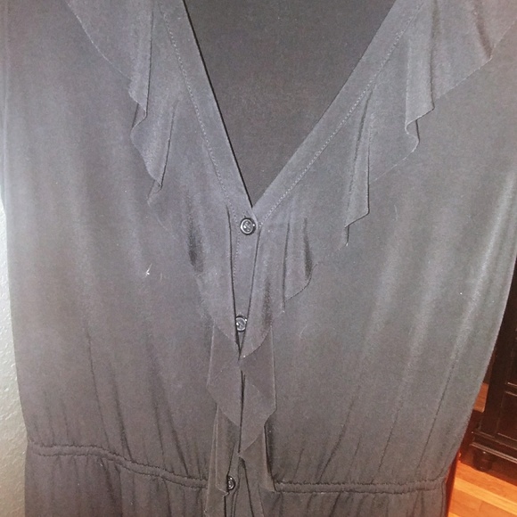 Black Ruffle Dress - Picture 2 of 4